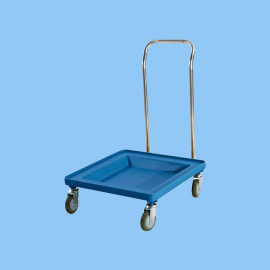 Heena's Haven Plastic Rack Trolley with Handle Blue - Heena's Haven
