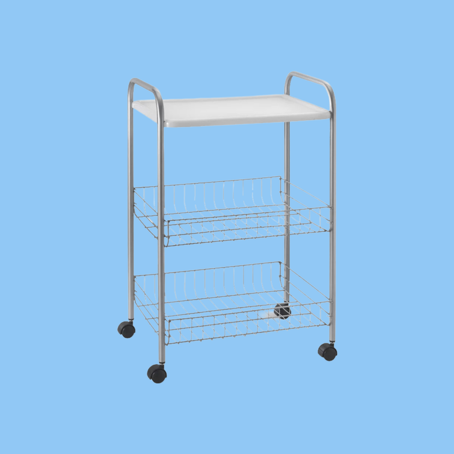 Heena's Haven Boston 2-Tier Bathroom Rolling Cart - Heena's Haven