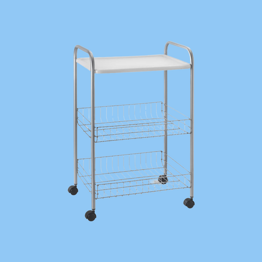 Heena's Haven Boston 2-Tier Bathroom Rolling Cart - Heena's Haven
