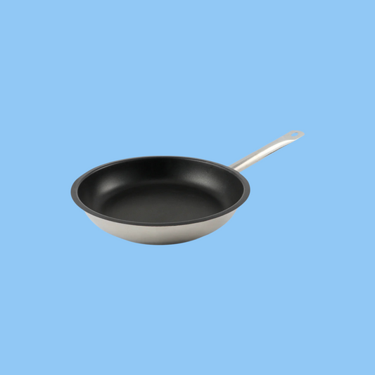 Heena's Haven Non-Stick Stainless Steel Frying Pan with Single Handle 32 cm - Heena's Haven