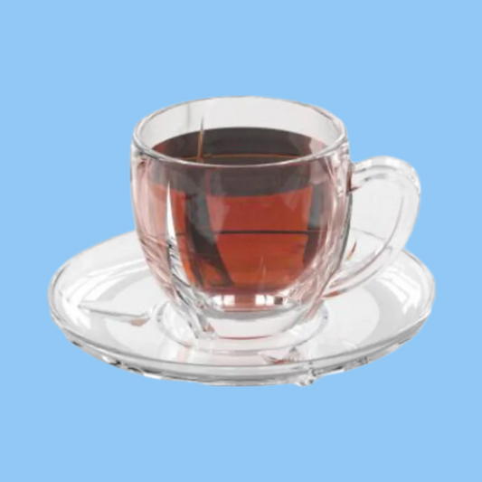 Heena's Haven 12 Piece Lavi Tea Glass 190 ml Set
