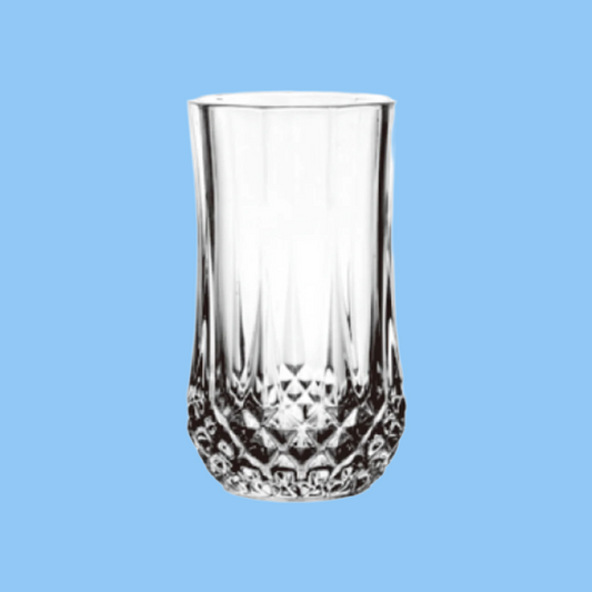 Heena's Haven 6 Pieces Glass Diamond Cup 330 ml Set