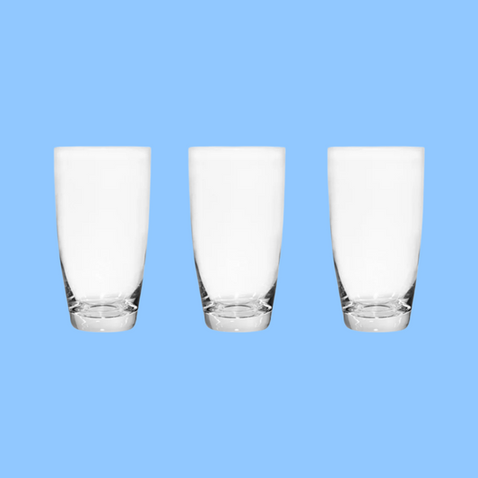 Heena's Haven Glass 3 Pieces Domino Tumbler 400 ml