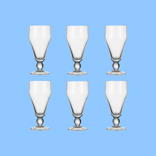 Heena's Haven 6 Pieces Cone Glass 450 ml Set