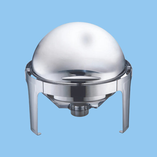 Heena's Haven Stainless Steel Round Chafing Dish 6 Liter with Fuel Holder