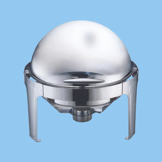 Heena's Haven Stainless Steel Round Chafing Dish 6 Liter with Fuel Holder