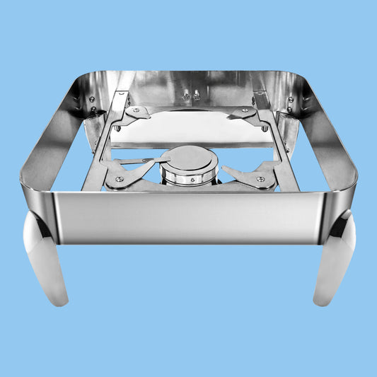 Heena's Haven Square Stainless Steel Base for 2/3 Chafing Dish 44 cm x 37 cm x 19.8 cm