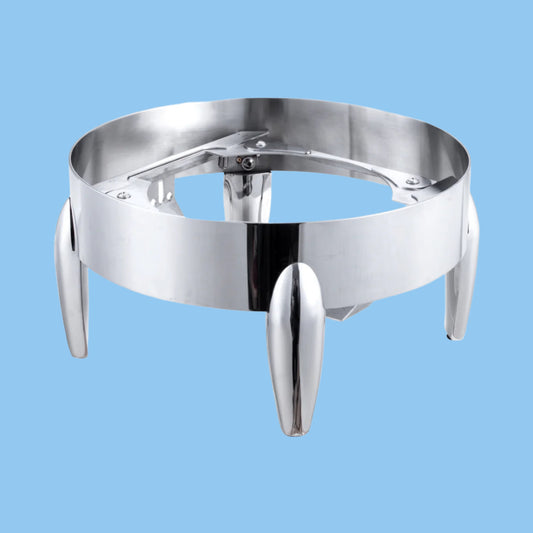 Heena's Haven Round Stainless Steel Base for Chafing Dish 41.5 cm x 19.5 cm
