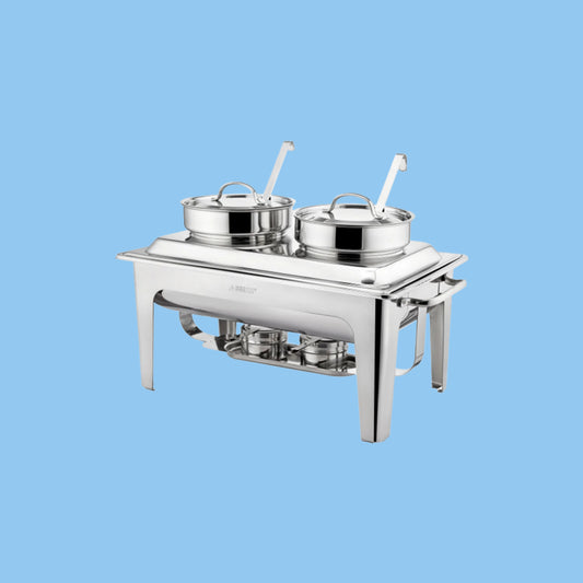 Heena's Haven  Stainless Steel Edinburgh Chafer with 2 Bain Maries