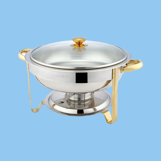 Heena's Haven Stainless Steel Round Chafer 4.5 L