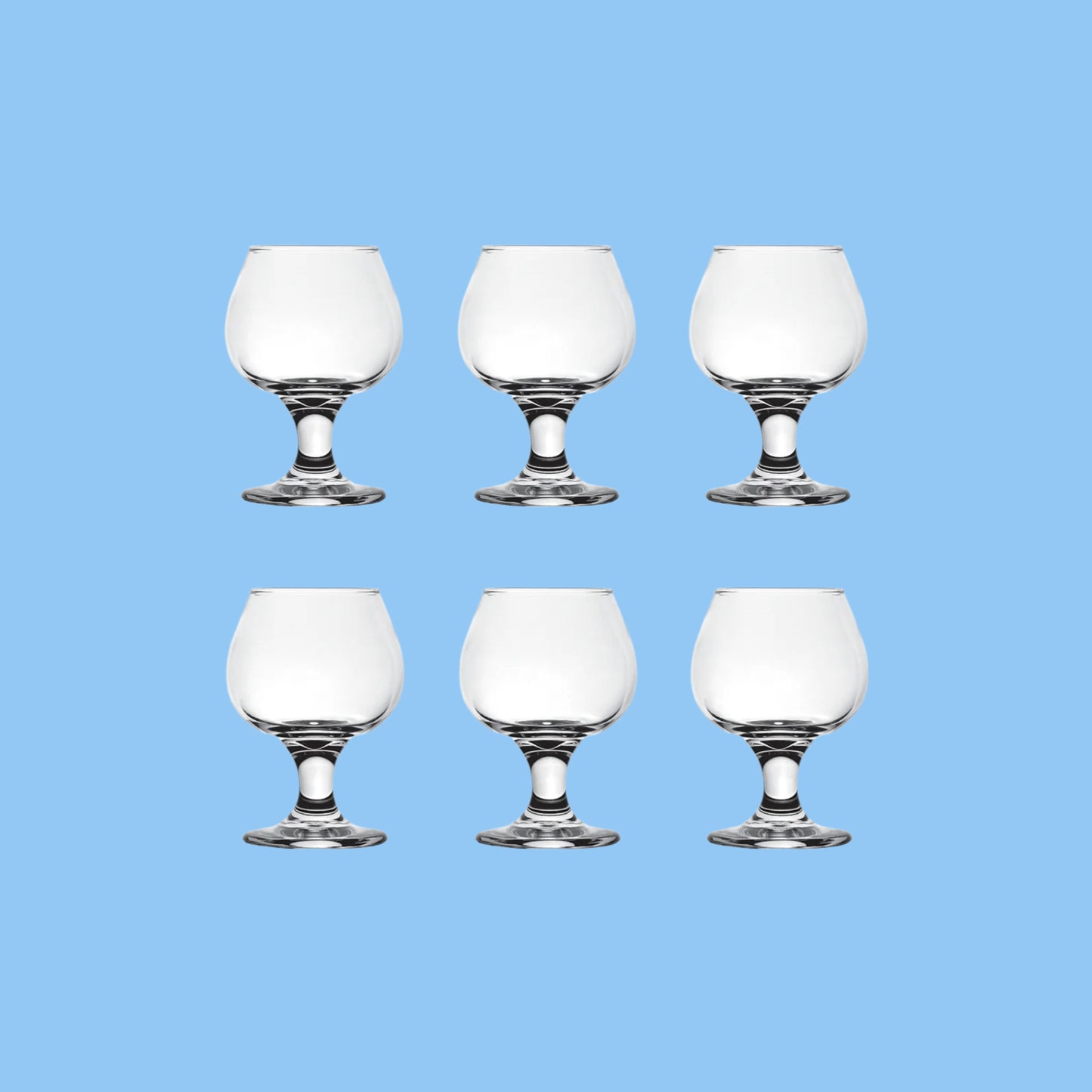 Heena's Haven 6 Pieces Whiskey Glass 170 ml Set