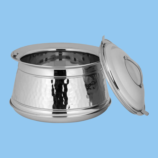 Heena's Haven 23 - 37 Silver Stainless Steel Hot Pot