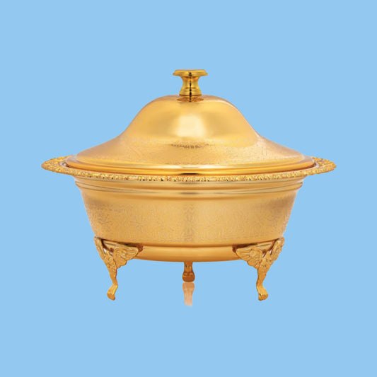 Heena's Haven Gold Date Bowl with Lid
