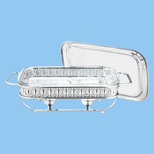Heena's Haven Square Stainless Steel Food Warmer 1.5 Liter