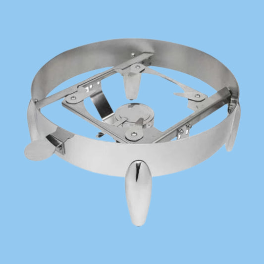 Heena's Haven Round Stainless Steel Base for 1/1 Steel Round Induction Chafing Dish 6L