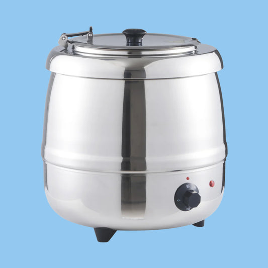 Heena's Haven Stainless Steel Electric Soup Kettle Warmer 10 Liter