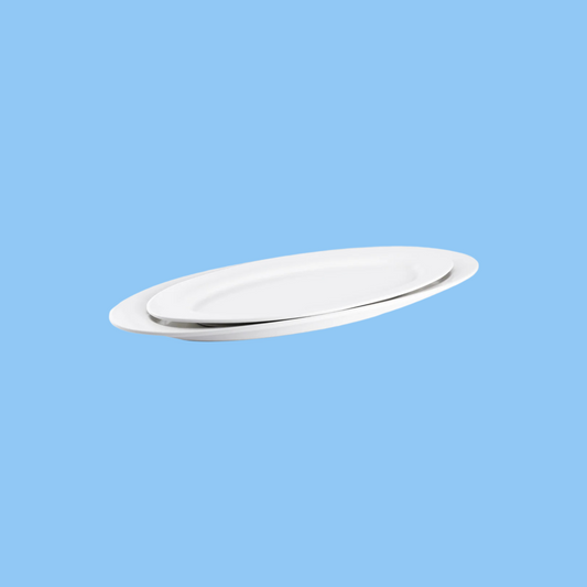 Heena's Haven Ivory Porcelain Oval Buffet Plate