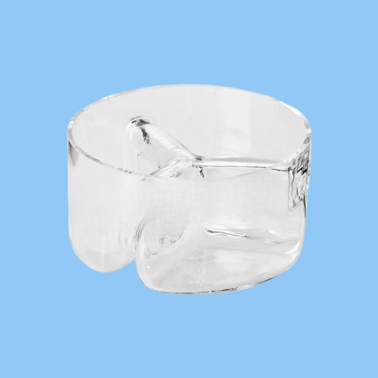 Heena's Haven Divided Glass Servo Bowl 18 cm