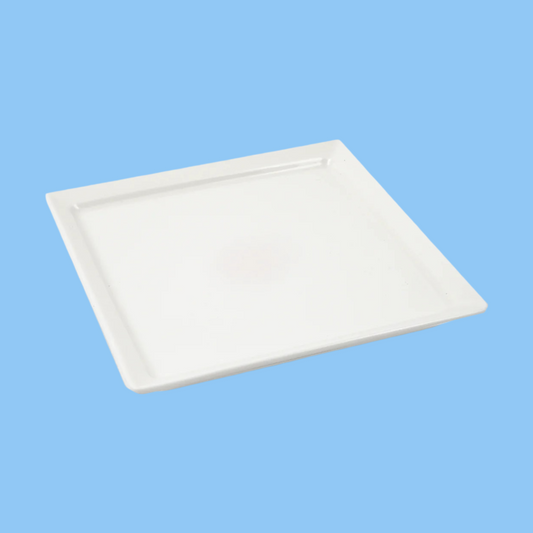 Heena's Haven 6 Piece Ivory Square Plates Set