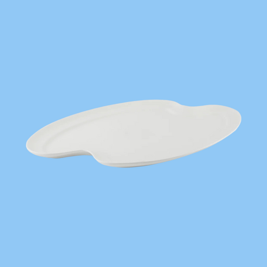 Heena's Haven Ivory Porcelain Mixed Grill Plate