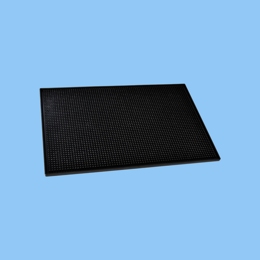 Heena's Haven Black Non-Slip Bar Rubber Mat 47 cm X 31 cm