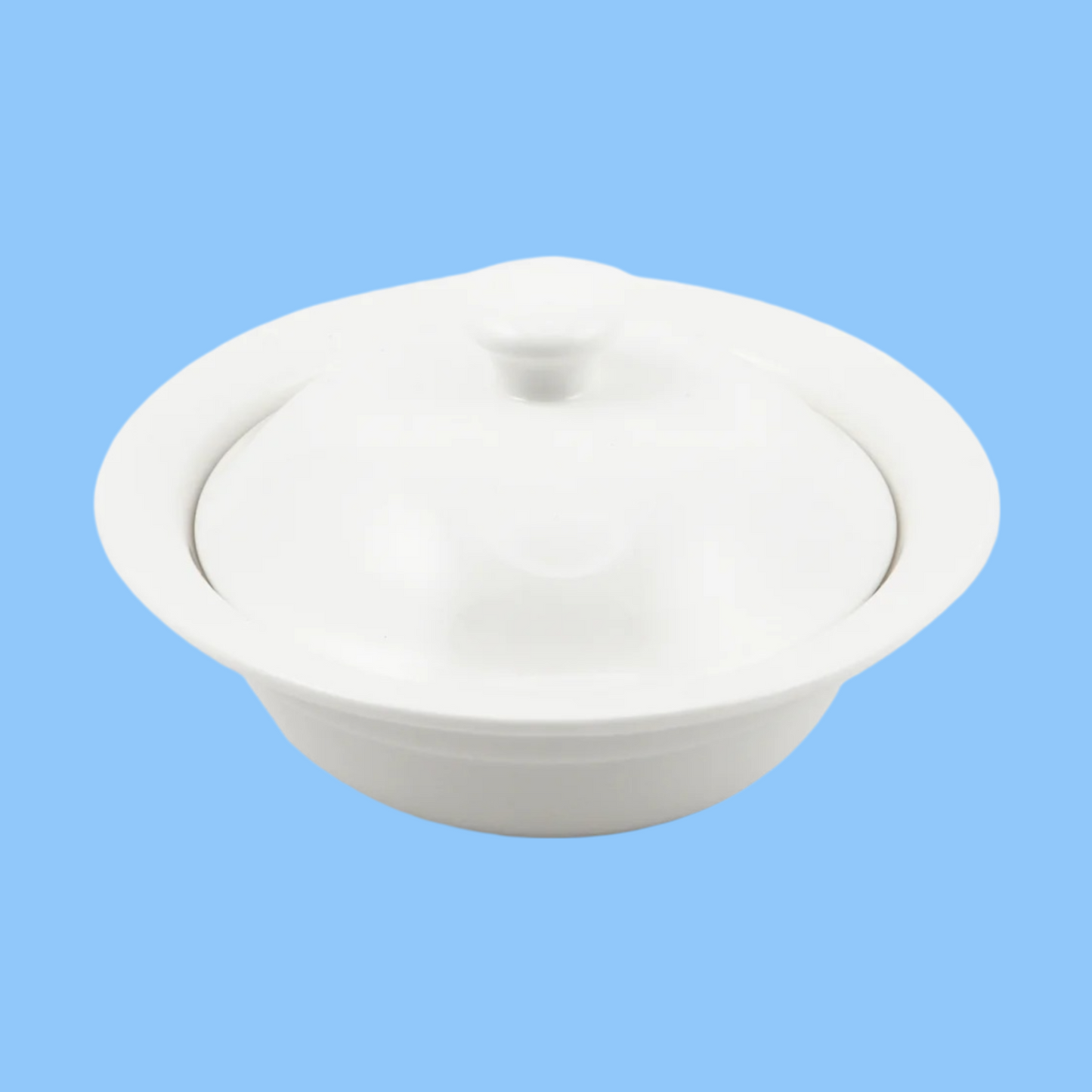 Heena's Haven Ivory Porcelain Soup Plate with Lid 6