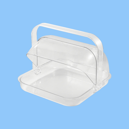 Heena's Haven Square Acrylic Candy Box with Handle