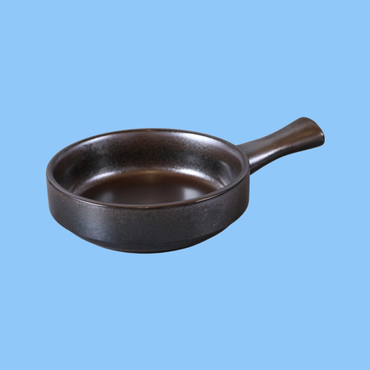 Heena's Haven Rustic Porcelain Reactive Glaze pan 8.5" x6"