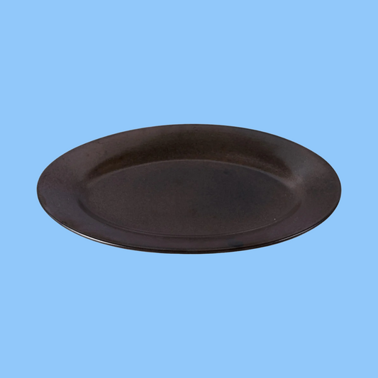 Heena's Haven Rustic Porcelain Reactive Glaze Oval Plate