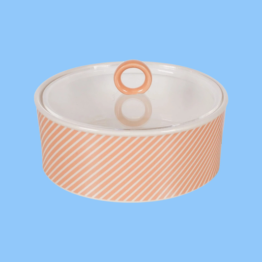 Heena's Haven Bone China Dates Bowl with Acrylic Lid Set