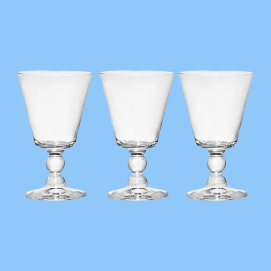Heena's Haven 3 Piece Glass Rubens Wine Stemglass 240 ml Set CerveSKU: 17-012
