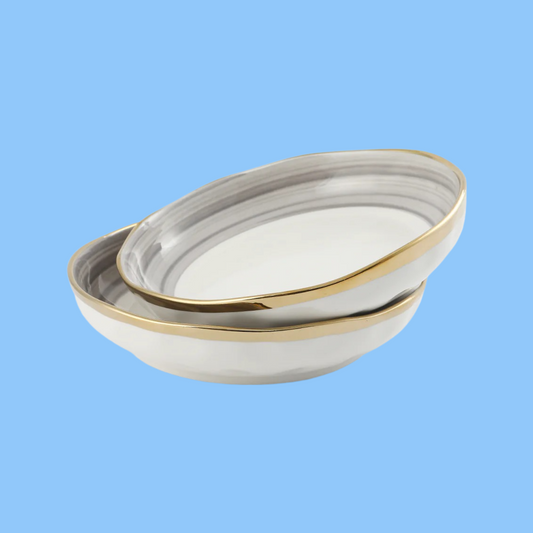 Heena's Haven 2 Piece Porcelain Soup Plate Set 8