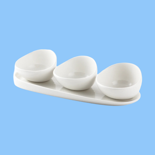 Heena's Haven Ivory Porcelain Bowl & Saucer 7 x 4.5 cm