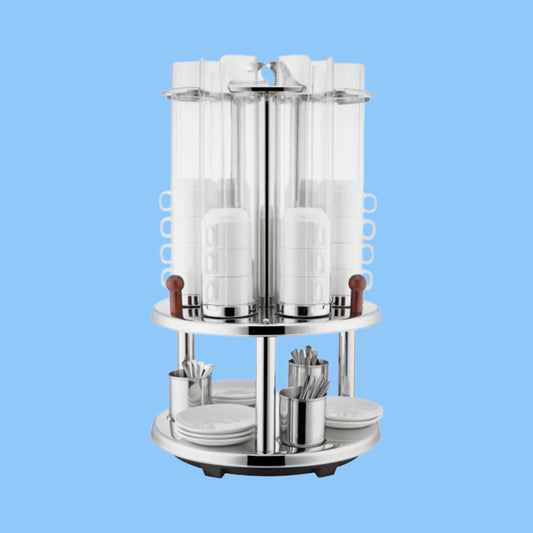 Heena's Haven Stainless Steel Revolving Cups Dispenser