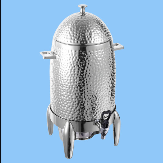 Heena's Haven Stainless Steel Silver Hammered 19 Liter Coffee Dispenser