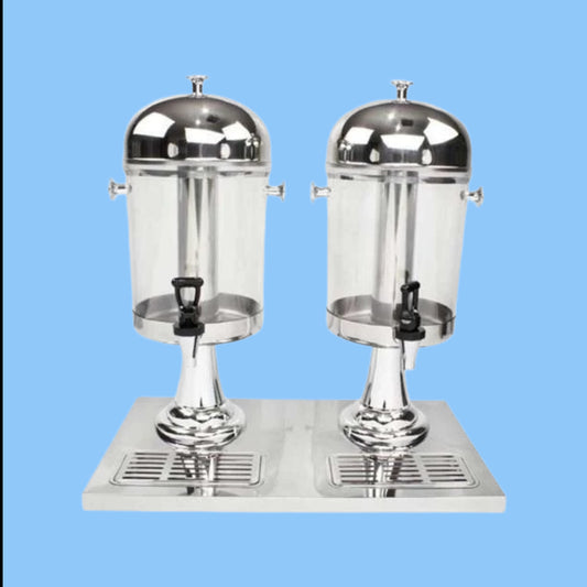 Heena's Haven Stainless Steel Double Juice Dispenser 8 Liter