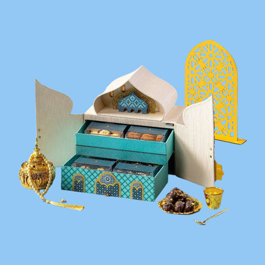 Customised rigid luxury box with branding for wholesale buyers in UAE