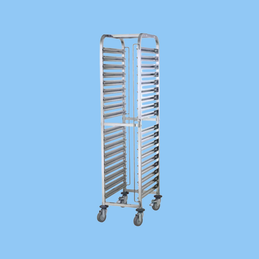 Heena's Haven Stainless Steel 1/1 Single Line Tray Trolley - Heena's Haven