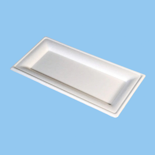 Heena's Haven Bio-Degradable Rectangular Plate 10x5 Inch 500 Pieces - Heena's Haven