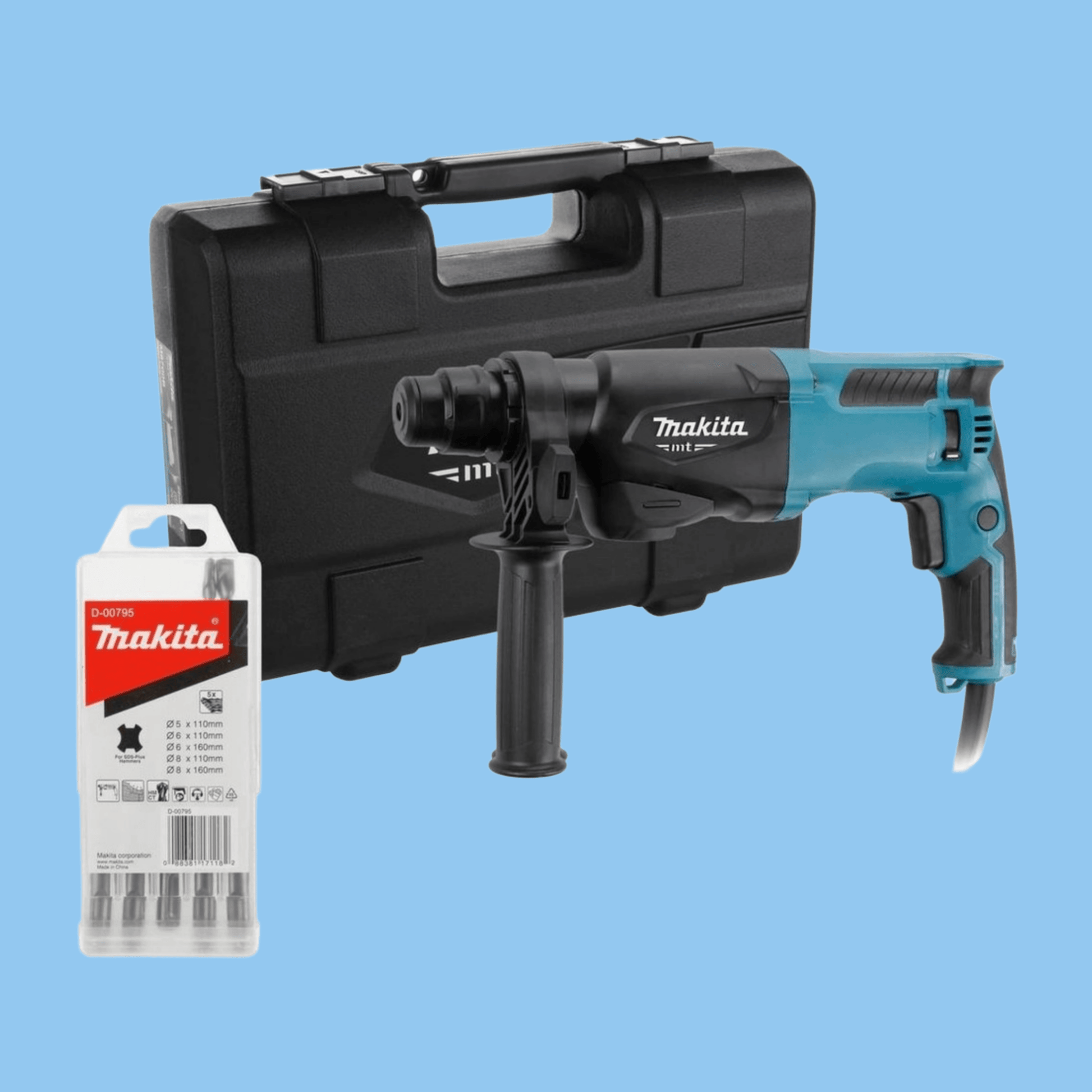 Makita MT Rotary Hammer Drill Kit, M8700B (710 W) - Heena's Haven