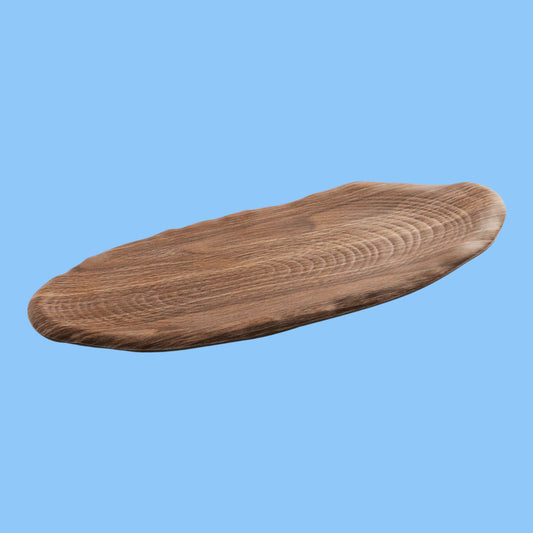 Heena's Haven Melamine Wooden Grain Plate Vague