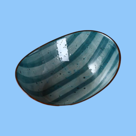 Heena's Haven Green Color Glazed Porcelain Bowl 6