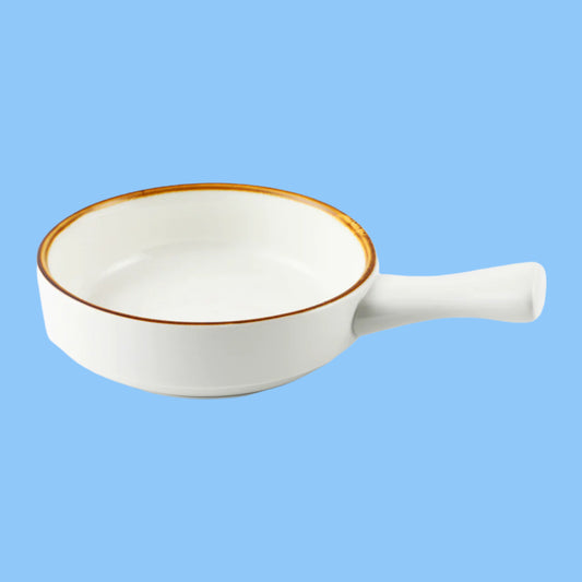 Heena's Haven Mocha Porcelain Serving Pan