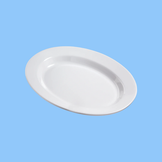 Heena's Haven Melamine Deep Oval Plate 14