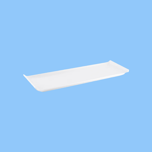 Heena's Haven Ivory Porcelain Sushi Narrow Plate