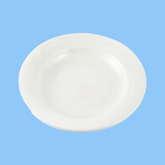 Heena's Haven Ivory Porcelain Pasta & Soup Plate