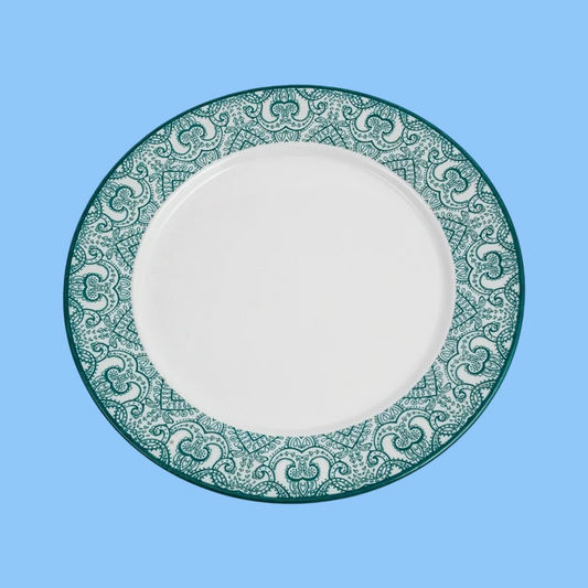 Heena's Haven Arabesque Green Flat Plate