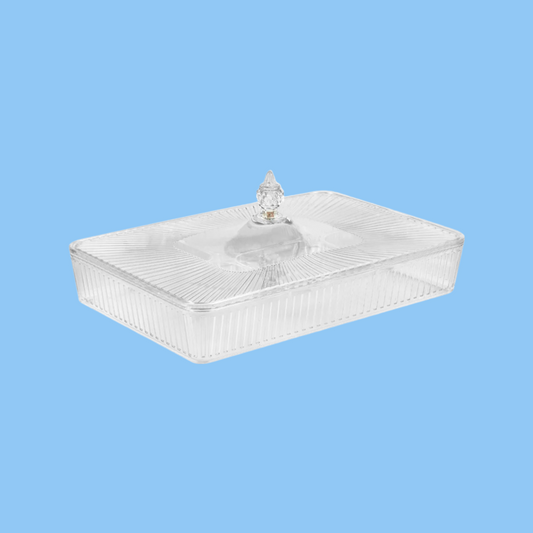 Heena's Haven Rectangle Acrylic Candy Box 40.2 cm x 27.2 cm x 7 cm with 6 Inner Bowls Set
