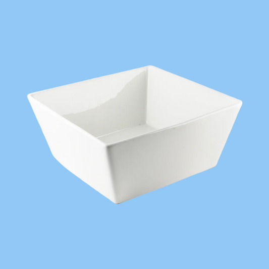 Heena's Haven Ivory Porcelain Square Bowl 12"