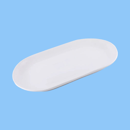 Heena's Haven Ivory Porcelain Meal Oval Plate 32.5*20.5 cm